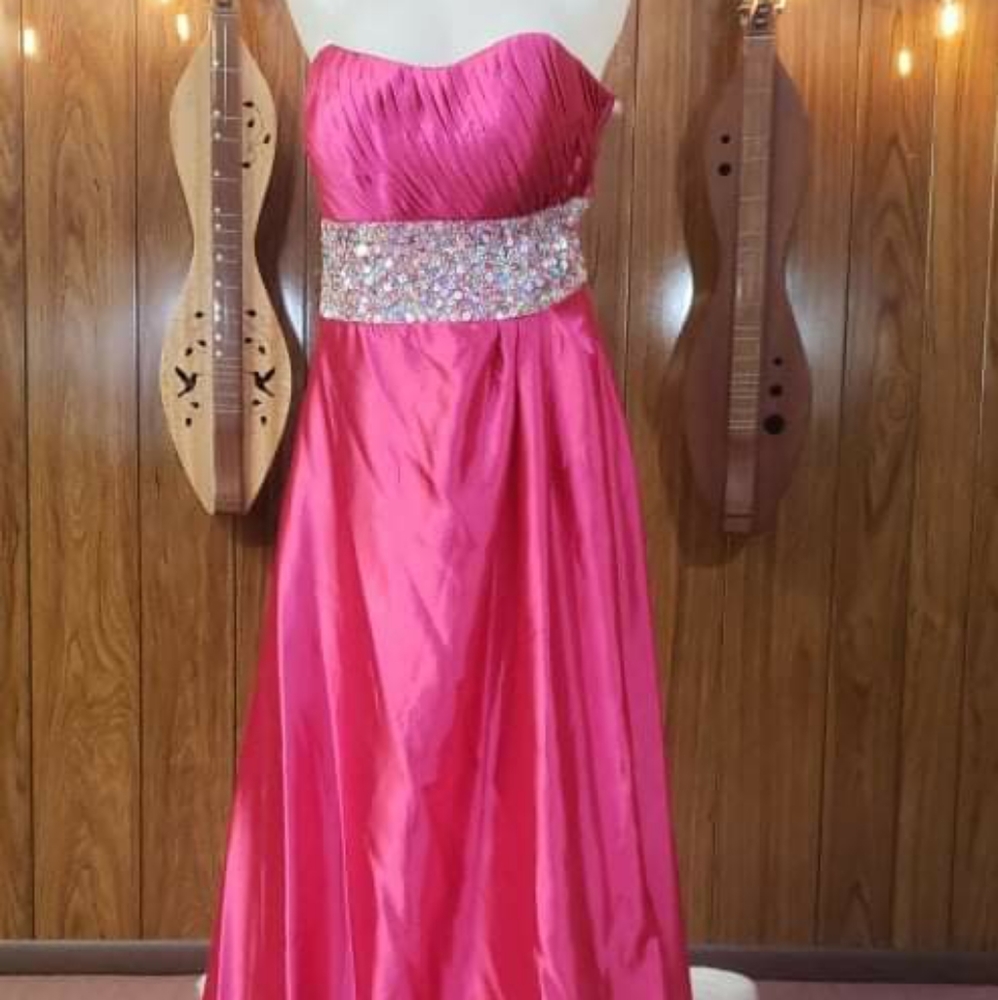 Cassandra Stone - Mac Duggal - Long Dress - Color Pink - Size 14W -MCD153 75888K